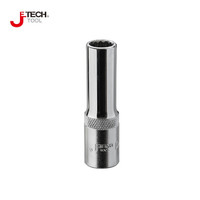 捷科（JETECH）SKD1/2-D12 1/2系列12.5mm十二角公制镜面长套筒 12mm长