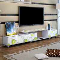 酷林（KULIN）电视柜 简约现代可伸缩电视柜时尚客厅茶几电视柜烤瓷组合