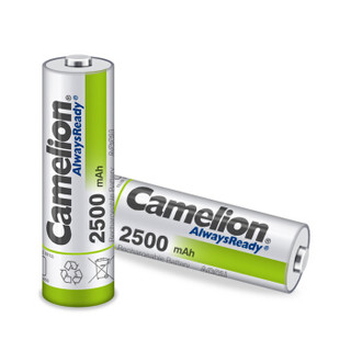 飞狮（Camelion）低自放镍氢充电电池高容量 5号/五号/AA 2500毫安时4节 鼠标/麦克风/玩具/剃须刀