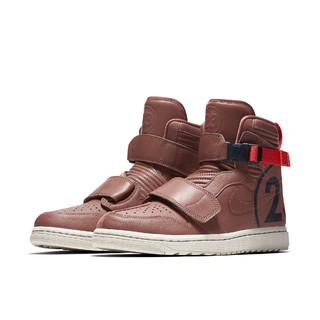 AIR JORDAN Air Jordan 1 男士篮球鞋 AT3146-204 烟灰紫红/黑曜石色/光辉煤/浅骨色42