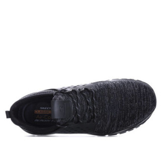 SKECHERS 斯凯奇 Relven Velton系列系带平底男士休闲鞋运动鞋 65659 Black UK 9 