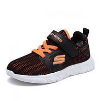 SKECHERS 斯凯奇 SPORT系列 男童透气网面运动鞋 95036N 黑色/橘色 90cm