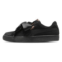 PUMA 彪马 Suede Heart 女士休闲运动鞋 367029-02 黑色 36