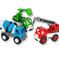 乐吉儿 耐摔仿真工程车系列 中号消防车