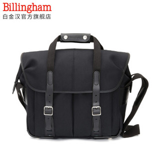 白金汉（Billingham）307L 经典系列 单肩摄影包 一机三镜一闪（黑色/黑色色皮 尼龙款）