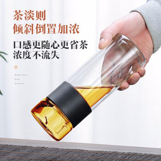 bangda 邦达 双层玻璃杯 200ml 木纹色