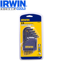 欧文（IRWIN）L型英制平头短内六角扳手套装 英制平头短内六角扳手13（0.05～3/8）件套