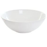 餐具 8寸汤碗 10个装 酒店陶瓷米饭碗白瓷碗 饭店白色陶瓷碗 量大 可定制logo