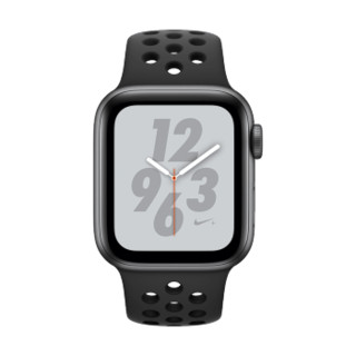 Apple 苹果 Watch系列 Watch Series 4 Nike GPS款 智能手表 40mm 深空灰 黑色硅胶表带 16GB（ECG、GPS、北斗、扬声器、温度计）