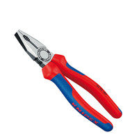 KNIPEX 03 02 200 红蓝双色柄钢丝钳8寸