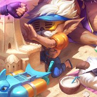 LEAGUE OF LEGENDS英雄联盟 英雄皮肤 泳池派对 黑默丁格