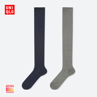 UNIQLO 优衣库 411415 HEATTECH过膝袜 2双装