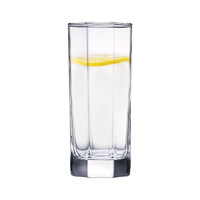Luminarc/乐美雅八角直身玻璃杯320ml牛奶果汁茶水杯法国弓箭