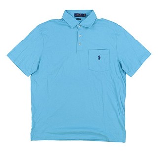 Polo RALPH LAUREN 男士口袋Polo 衫 海军蓝