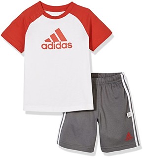  adidas Kids 阿迪达斯 婴童短袖针织套服