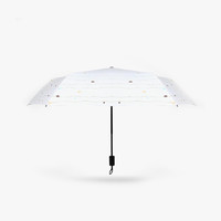 当当优品 便携袖珍 五折黑胶晴雨伞