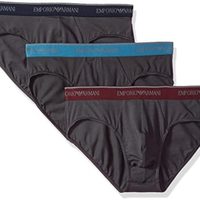 阿玛尼Emporio Armani 男士弹力棉质三角裤 3只装