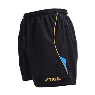 斯帝卡STIGA斯蒂卡 乒乓球短裤男女 乒乓球服运动短裤 G130217 黑蓝 M