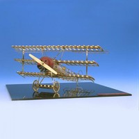  Aerobas 大型黄铜飞机拼装模型 福克dr.1
