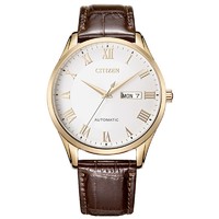 CITIZEN 西铁城 NH8363-14AB 男士自动机械表 皮带 白盘  罗马字符