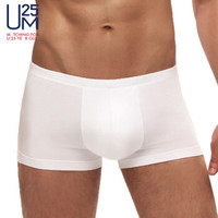 爱慕集团UM25U莫系列男士低腰平角内裤轻薄莫代尔松紧包腰边 UM23AD1云钛白185