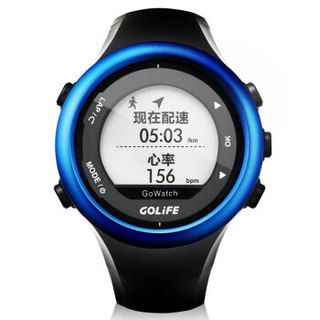 GOLiFE GPS智能手表多功能户外运动手表男士女士电子手表 820i魅力蓝套装（含心率带）