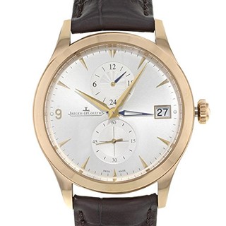 JAEGER-LECOULTRE 积家 Master大师系列 Q1622530 男士机械手表 40mm 白盘 棕色鳄鱼皮带 圆形