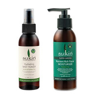 sukin 天然保湿喷雾爽肤水 125ml + 保湿乳 125ml