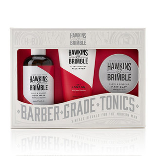 HAWKINS & BRIMBLE 男士身体护理三件套礼盒 （洁面乳 150ml+沐浴露 250ml+发泥 100ml）