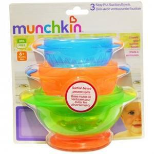 Munchkin 满趣健 婴儿防摔吸盘碗3个装