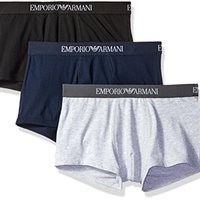 阿玛尼EMPORIO ARMANI 男士针织平角裤 3条装