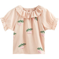 HSTYLE 韩都衣舍 女童泡泡袖T恤