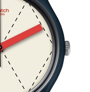 swatch 斯沃琪 英伦风情系列 GN255 中性石英手表