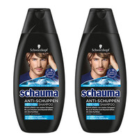 Schwarzkopf 施华蔻 Schauma 男士深度活性去屑无硅油洗发水 400ml*2瓶