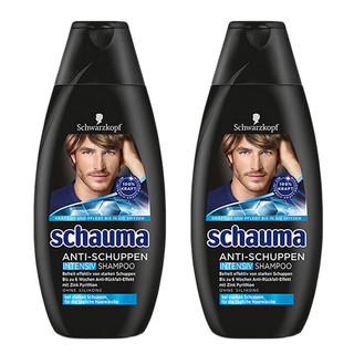 Schwarzkopf 施华蔻 Schauma 男士深度活性去屑无硅油洗发水 400ml*2瓶