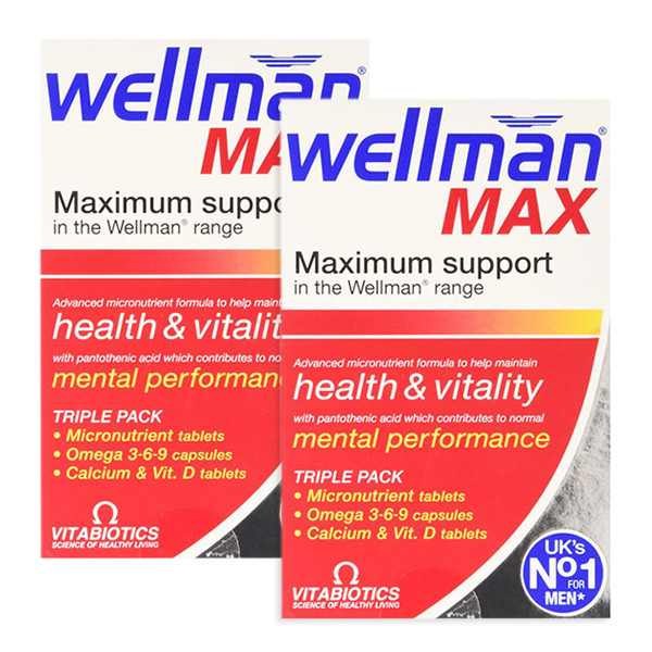 Vitabiotics维生素类 Vitabiotics Wellman Max 男士高强度维生素84粒 2盒 报价价格评测怎么样 什么值得买