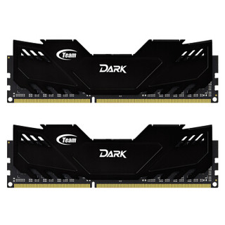 Team 十铨 DARK 冥神系列 DDR3 1600 16GB（8GB*2）台式机内存条