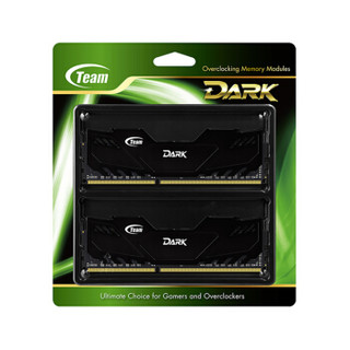 Team 十铨 DARK 冥神系列 DDR3 1600 16GB（8GB*2）台式机内存条