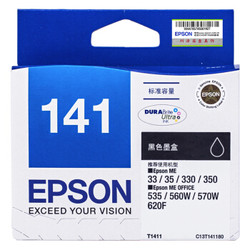EPSON 爱普生 Epson）T1411 黑色墨盒 C13T141180（适用ME33 35 330 350 560W 570W)
