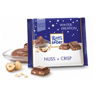 Ritter SPORT 瑞特斯波德 巧克力 (100g、坚果曲奇)