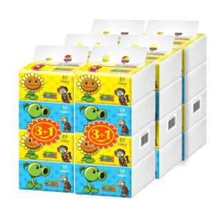 幸福阳光 植物大战僵尸系列 2层200抽面巾纸（小规格）*24包 