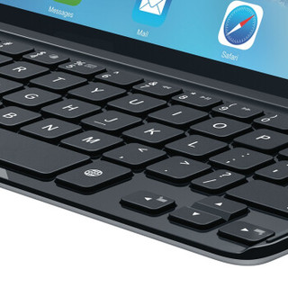 Logitech 罗技 iK710 超薄键盘盖 适用于iPad Air 1代 太空灰