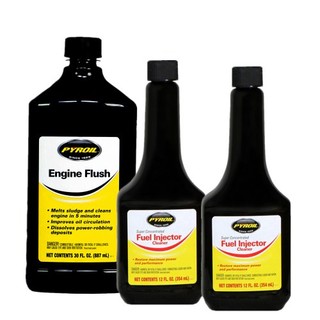  Valvoline 胜牌 PYROIL 派诺 ENGINE FLUSH 发动机内部清洗剂 887ml+超级电喷清洗剂354ml*2瓶