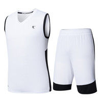 乔丹 男装运动套装篮球服短袖短裤两件套 XNT2382101 白色 XL