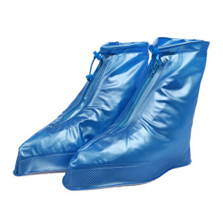 南极人雨鞋套男女通用雨天防水鞋套蓝色L（38-39）27.5CM19D026
