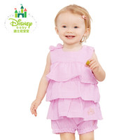 迪士尼(Disney)儿童夏装女宝宝甜美娃娃衣短袖T恤上衣162S761 粉色 4岁/身高110cm