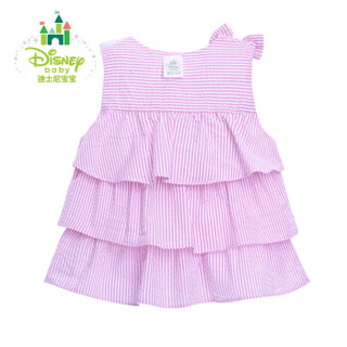 迪士尼(Disney)儿童夏装女宝宝甜美娃娃衣短袖T恤上衣162S761 粉色 4岁/身高110cm