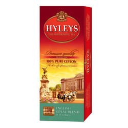 斯里兰卡进口 豪伦思(HYLEYS)红茶 柠檬金桔半柠半桔果味红茶袋泡茶包25包*2g *2件
