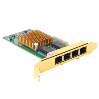 魔羯 MOGE MC2253 PCI-E千兆四口网卡intel原装芯片I350-T4服务器千兆网卡PCIE