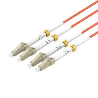 威迅（VENTION）电信级光纤跳线网线 优质陶瓷插芯LC-LC多模双芯光缆线 收发器尾纤光模块连接线 10米橙IGIOL